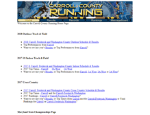 Tablet Screenshot of carrollcountyrunning.com